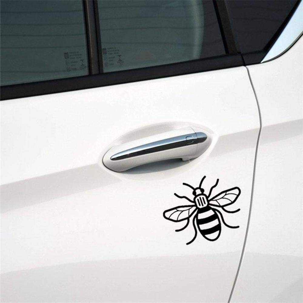 Handmade By Stukk Black Stukk Stickers Manchester Bee Fun Window Bumper Tattoo Vinyl Waterproof Jdm Sticker, 15.3Cm X 12Cm