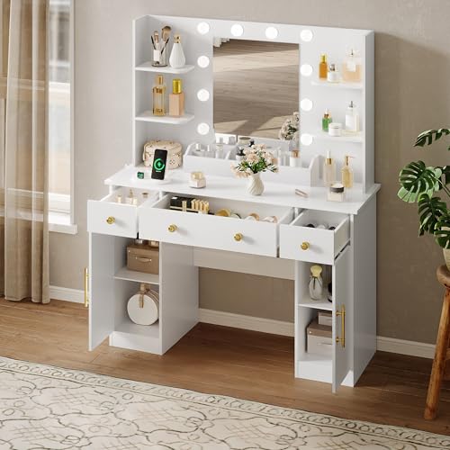 Luxury Makeup Vanity Desk with Lights