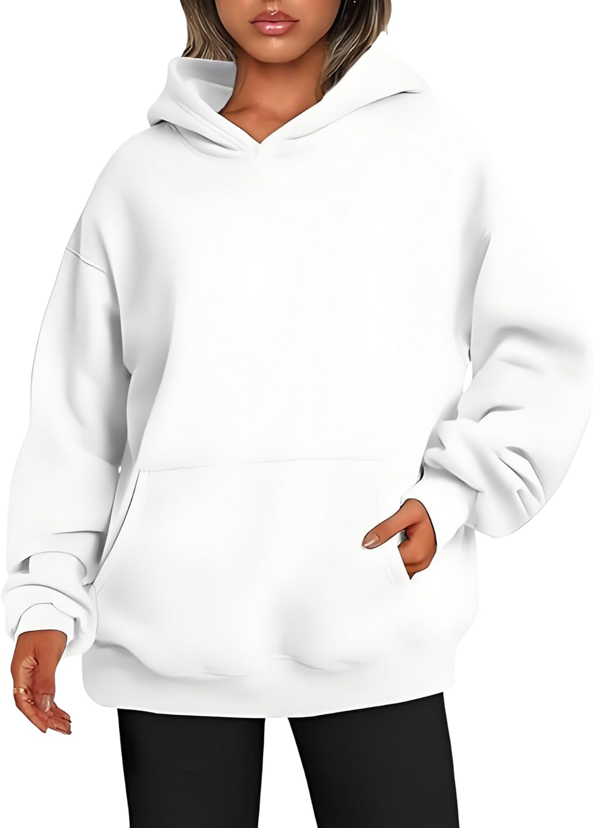 - Women's Oversized Hoodie Fleece Sweatshirt Fall Winter Soft Pullover Casual Fashion Sweatshirt for Women