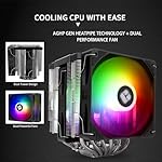 Thermalright Peerless Assassin 120 Digital ARGB Black CPU Air Cooler, Digital Screen Top Cover,6 Heatpipes Computer CPU Cooler, for AM4/AM5,Intel LGA1700/1851/1150/1151/1200, PC Cooler-Black ARGB - Image 4