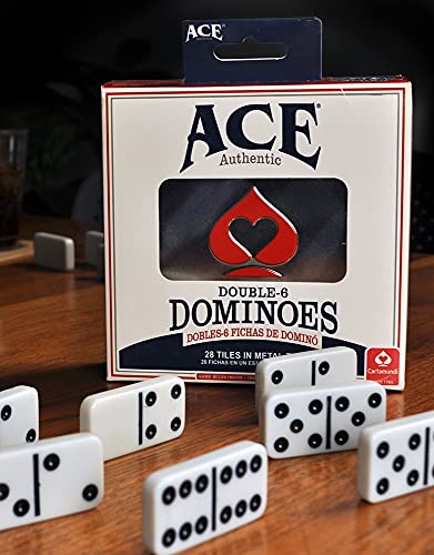 Double Six Dominoes en caja de lata miniatura 4