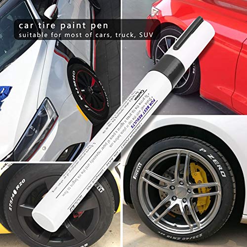 Band Paint Pen, Hoge Temperatuur Weerstand Mark Pen Waterdichte Auto Band Verf Pen Sneldrogende Auto Band Verf Pen voor… - Image 3