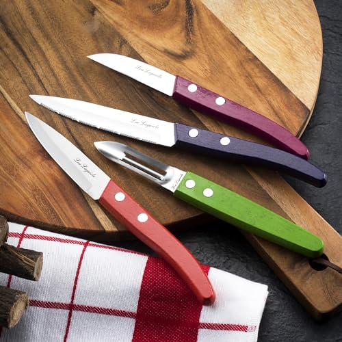 Set cuchillos cocina 4 piezas acero inox miniatura 6