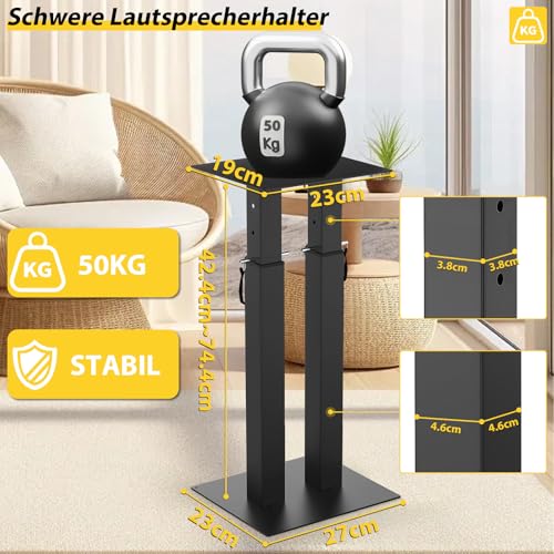 Soportes de altavoces de altura ajustable para mejorar el sonido del cine en casa de 2 2