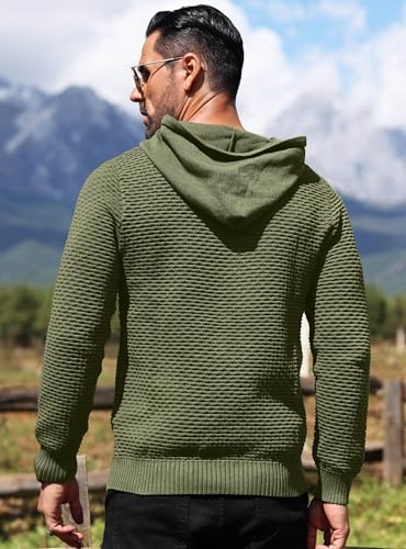 Image of HYPESTFIT Men's Hooded Sweatshirt, Regular Fit, Textured Fabric