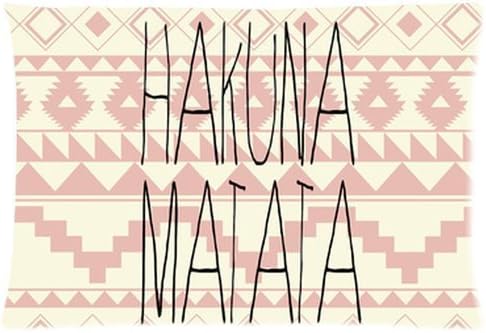 Honey Pillowcase Hakuna Matata Standard 20x30 Inch Pillow Cover One Side