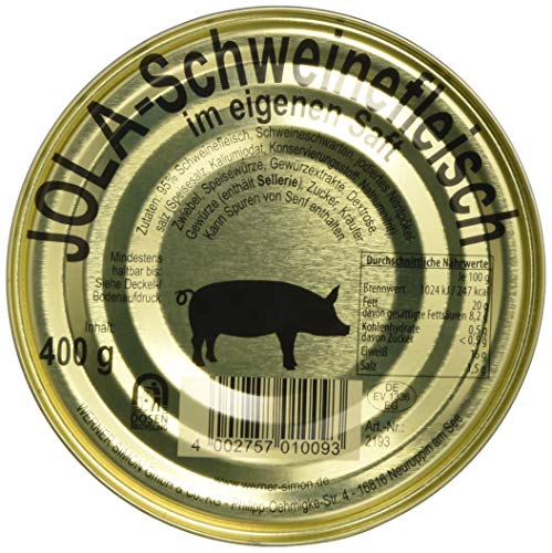 Jola Fleischkonserve, Schweinefleisch 400 g Cover