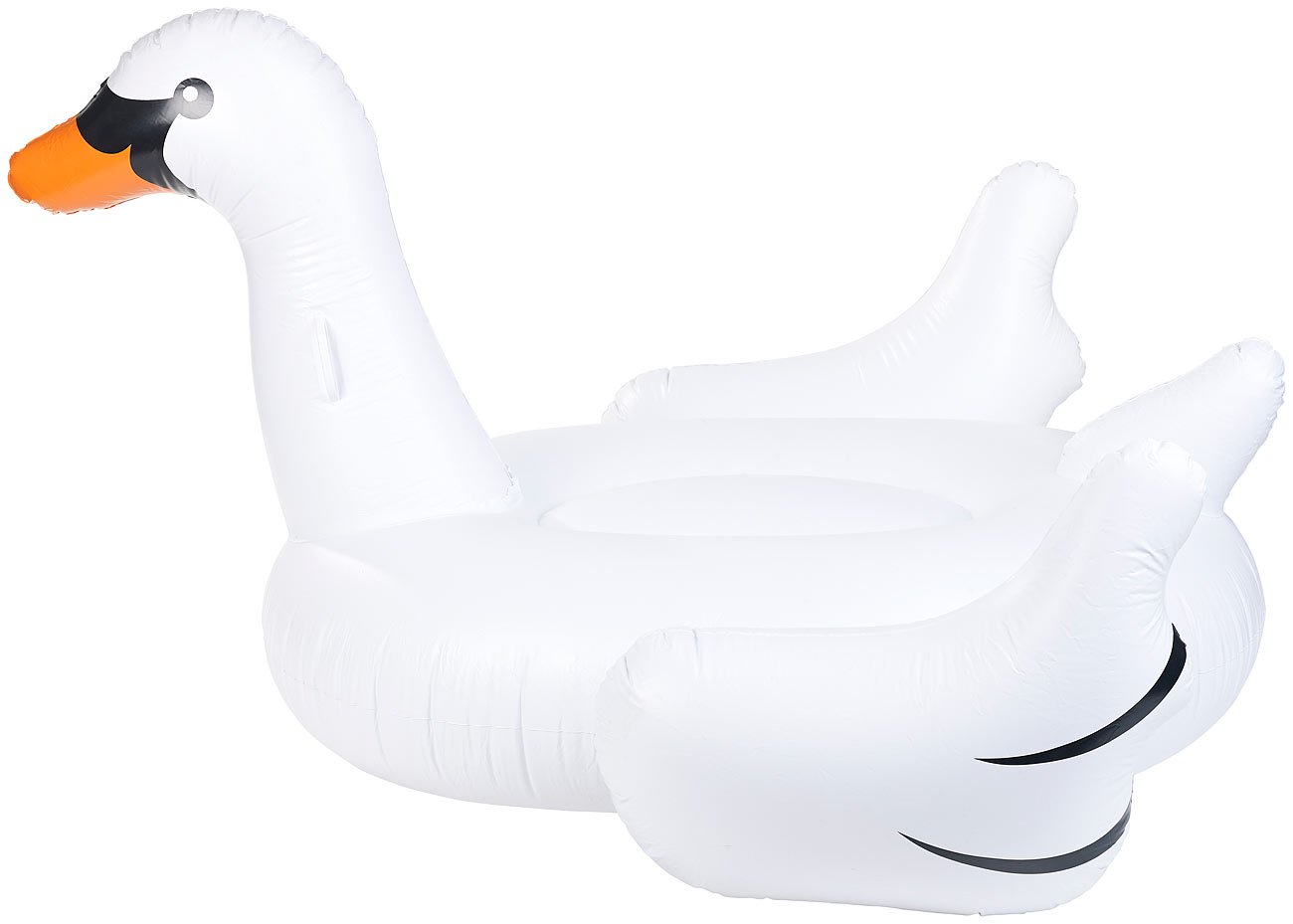 infactory Aufblasbares Tier Pool: 2er Pack Aufblasbarer XXL-Schwan, Badeinsel, 177 x 165 x 110 cm, (Schwimm-Schwan, Schwan-Luftmatratze, Aufblasbare Schwimmtiere)