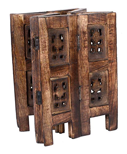 Small Table, Round End Table,Side Table, Side Tables Living Room,End Table,Round Side Table,Altar Table, Carved Side Table,Wood Accent Table,Carved Wood Table 12 Inch Round Top X 12 Inch High - Burnt #TOP6