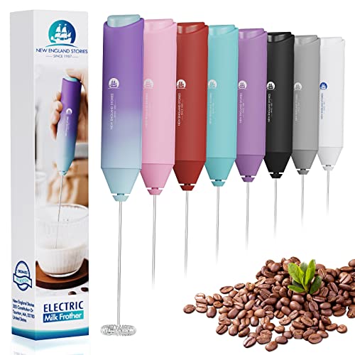 Image of Powerful Milk Frother Handheld Foam Maker, Mini Whisk Drink Mixer for Coffee, Cappuccino, Latte, Matcha, Hot Chocolate, No Stand, North Light