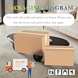 Zoom IMG-2 dbtxwd tavolino ovale unico crema Zoom IMG-2 dbtxwd tavolino ovale unico crema