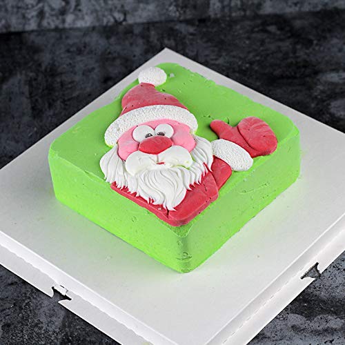 Molde de silicona para tartas de Papá Noel, hecho a mano, jabón, chocolate, caramelos, moldes para tartas de Navidad