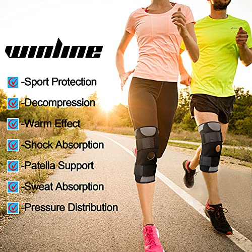 Knie Brace, Verstelbare kniesteun, Kniebeschermers Open-Patella Stabilizer Antislip met hoogwaardig ademend neopreen… - Image 6