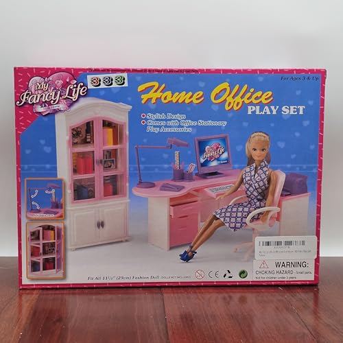 My Fancy Life Home Office Dollhouse Furniture Set for 11.5' Fashion Doll.