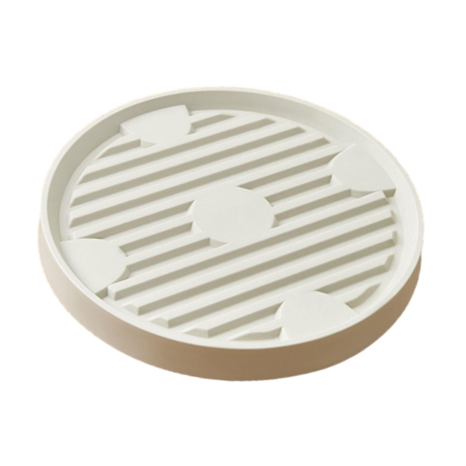 Plateau roulant pour plantes beige : chariot discret pour salon