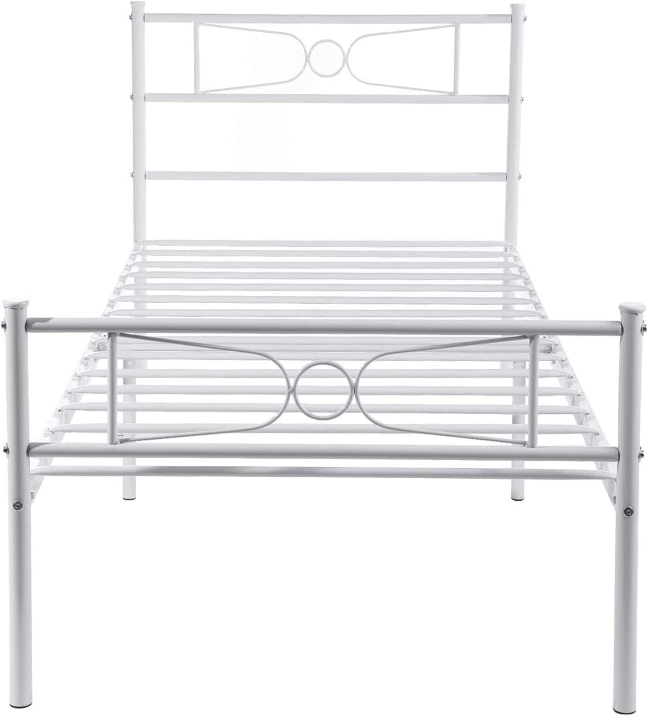 Telaio Rete A Doghe Struttura Per Letto Materasso Singolo 90 X 200 Cm Antracite 89792522