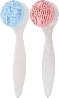 Cepillo facial de silicona, 2 unidades, masaj...