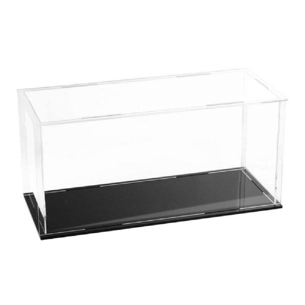 Acryl-Vitrine Mit Schwarzem Sockel – 18x16x25 Cm – Staubdichte Schutzbox Für Actionfiguren & Sammlerstücke