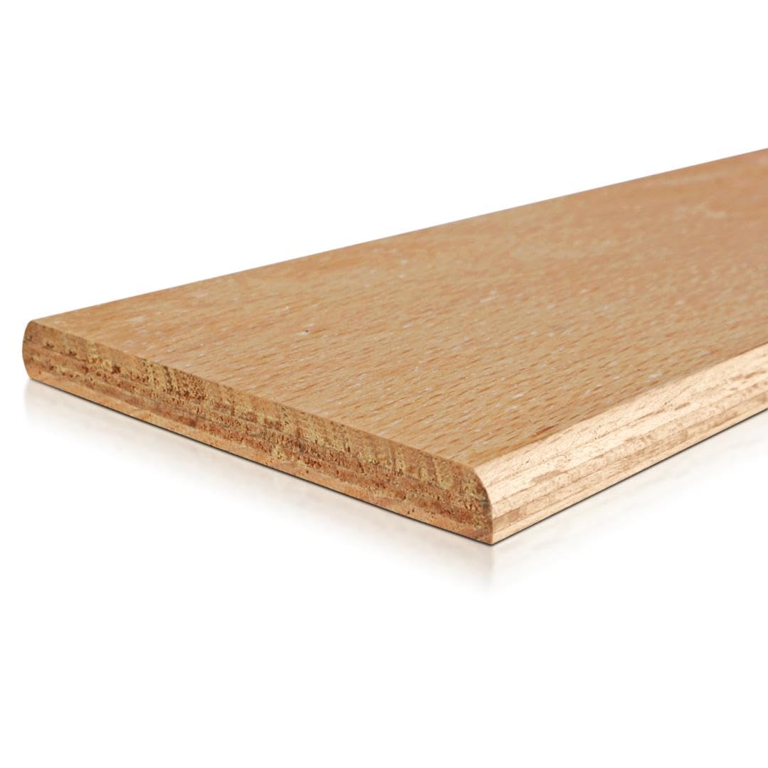 EVERGREENWEB - Kit de 8 Listones de Madera Reforzada, Largo 159 cm Ancho 6,4 cm Espesor 0,8 cm - Tamaño ESTÁNDAR, Recambio de Lamas de Haya Multicapa ECOLÓGICA, para Todos los Somieres de Matrimonio