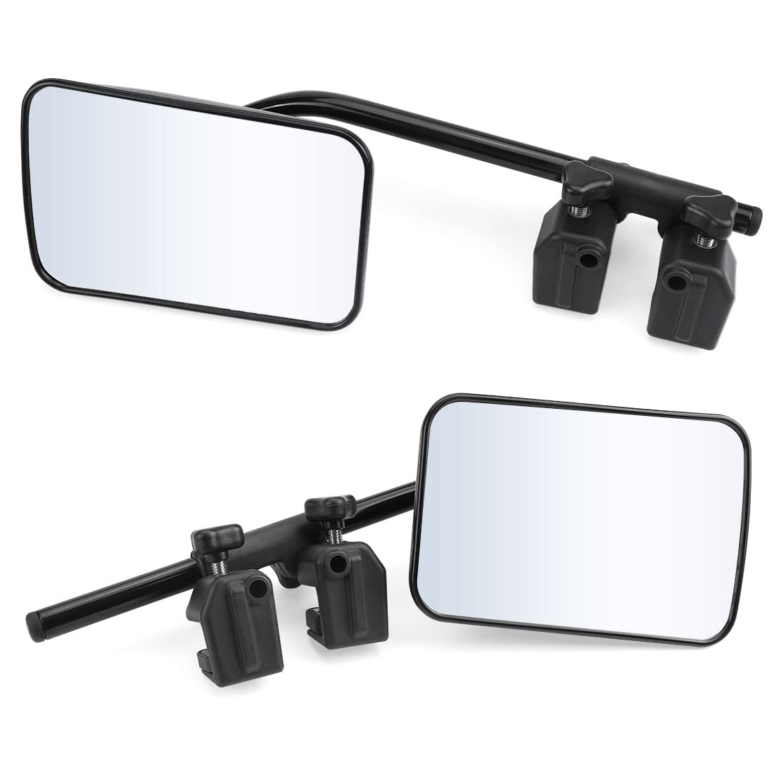 Espejo de remolque de coche, Espejos de remolque de caravana, Universal Externo Autocaravana retrovisores Extensiones para remolque Seguro, para coches Remolque Furgoneta SUV Camiones Touring (1 par)