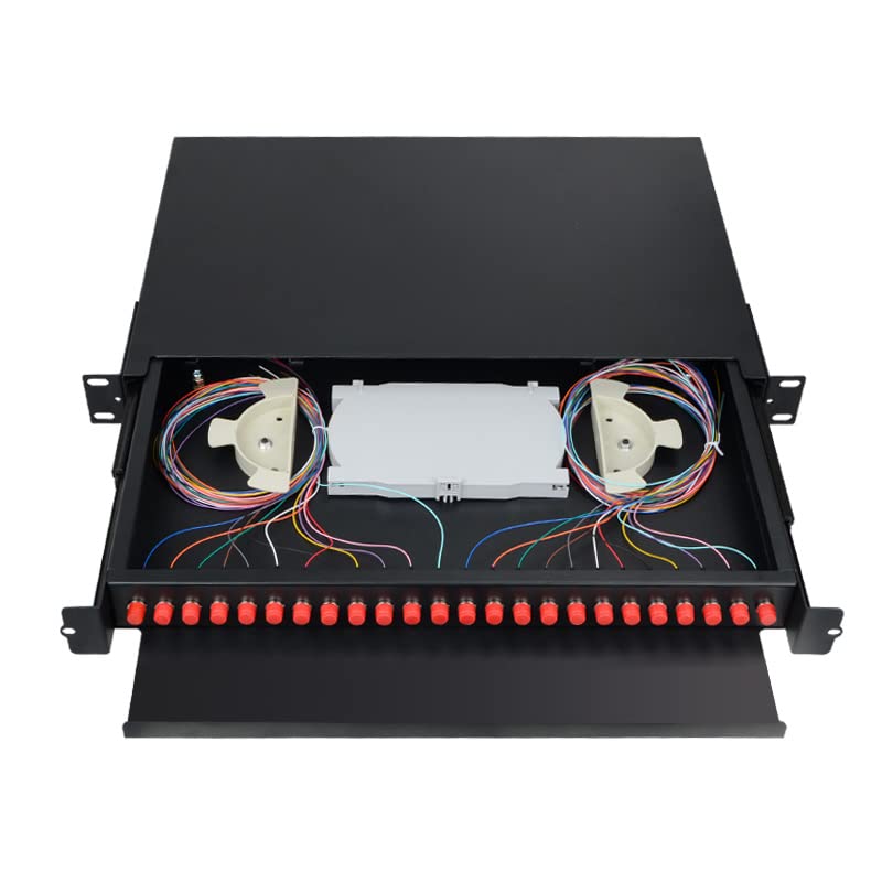 Tresse ODF de Sc FC LC de tableau de connexions de fibre de coffret à bornes de fibre optique de 24 ports (Color : 24 CORE FC UPC SM)