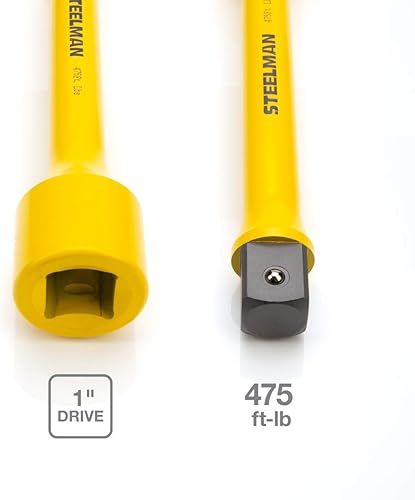 Miniatura 7 de STEELMAN 60162 Extensión de par de torsión de 1 pulgada roja de 250 ft-lb