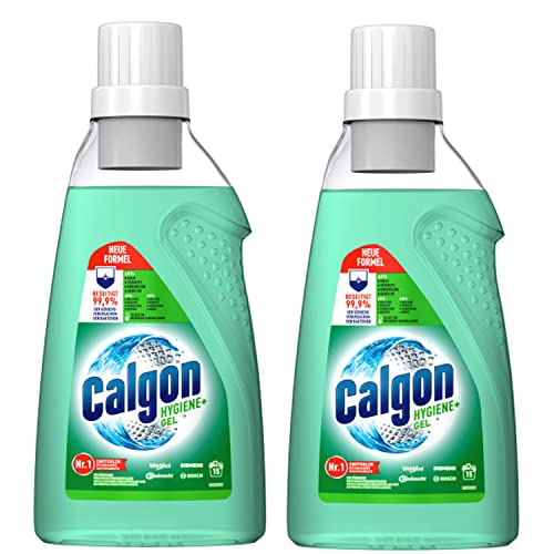 Calgon Hygiene+ Gel - Antibakterieller Wasserenthärter für die Waschmaschine (2 x 750ml)