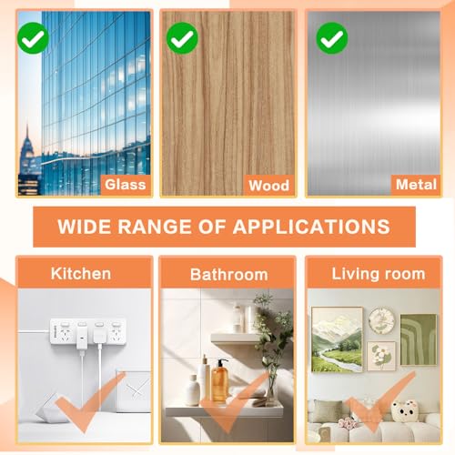 Image of Picture Hanging Strips Heavy Duty,Damage Free Picture Hangers,Picture Hanging Kit,Removable Hook and Loop Tape,Adhesive Strips for Frame Hanging Living Spaces,48 Pairs(96strips)