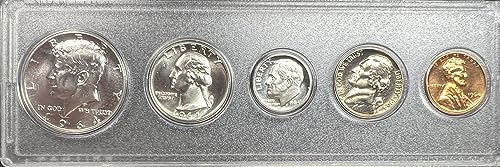 1964 P Silver Proof set Half Dollar, Quarter, Dime, Nickel, Penny US Mint Proof