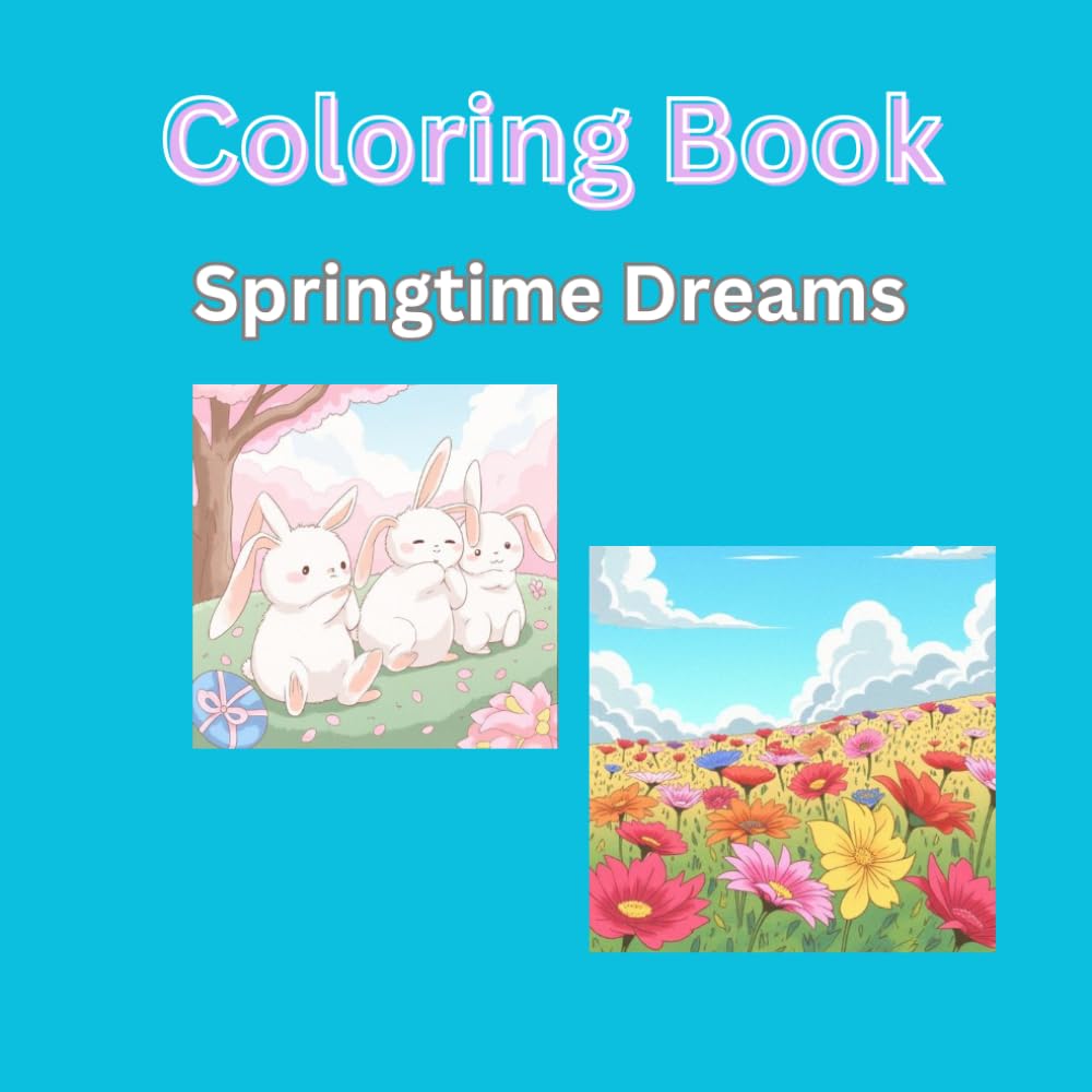Springtime Dreams: Adult Coloring Book For Stress Relief: Relax and Enjoy an escape from the work week (Seasonal Dreams)