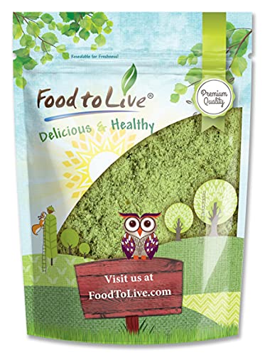 Barley Grass Powder, 6 Ounces - Ground Whole Raw Dried Young Leaves, Fine Milled, Vegan, Bulk, Great for Juices, Smoothies, Shakes, and Instant Breakfast Drinks