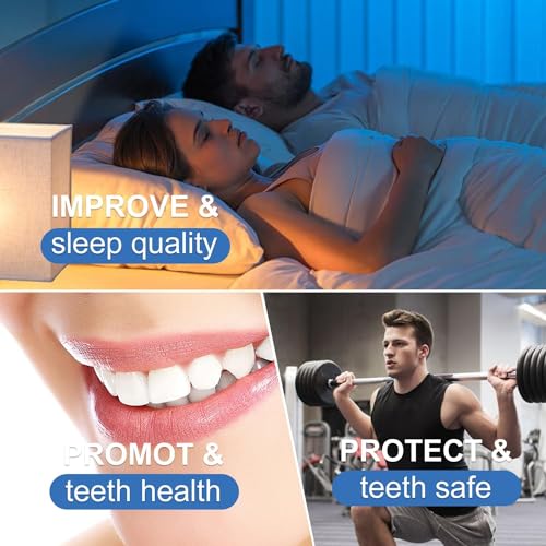 Bite Notturno Antirussamento per Uomini e Donne，Bite dentale notturno automodellante professionale invisibile per bruxismo，Aiuta a Ridurre il Russare - 7