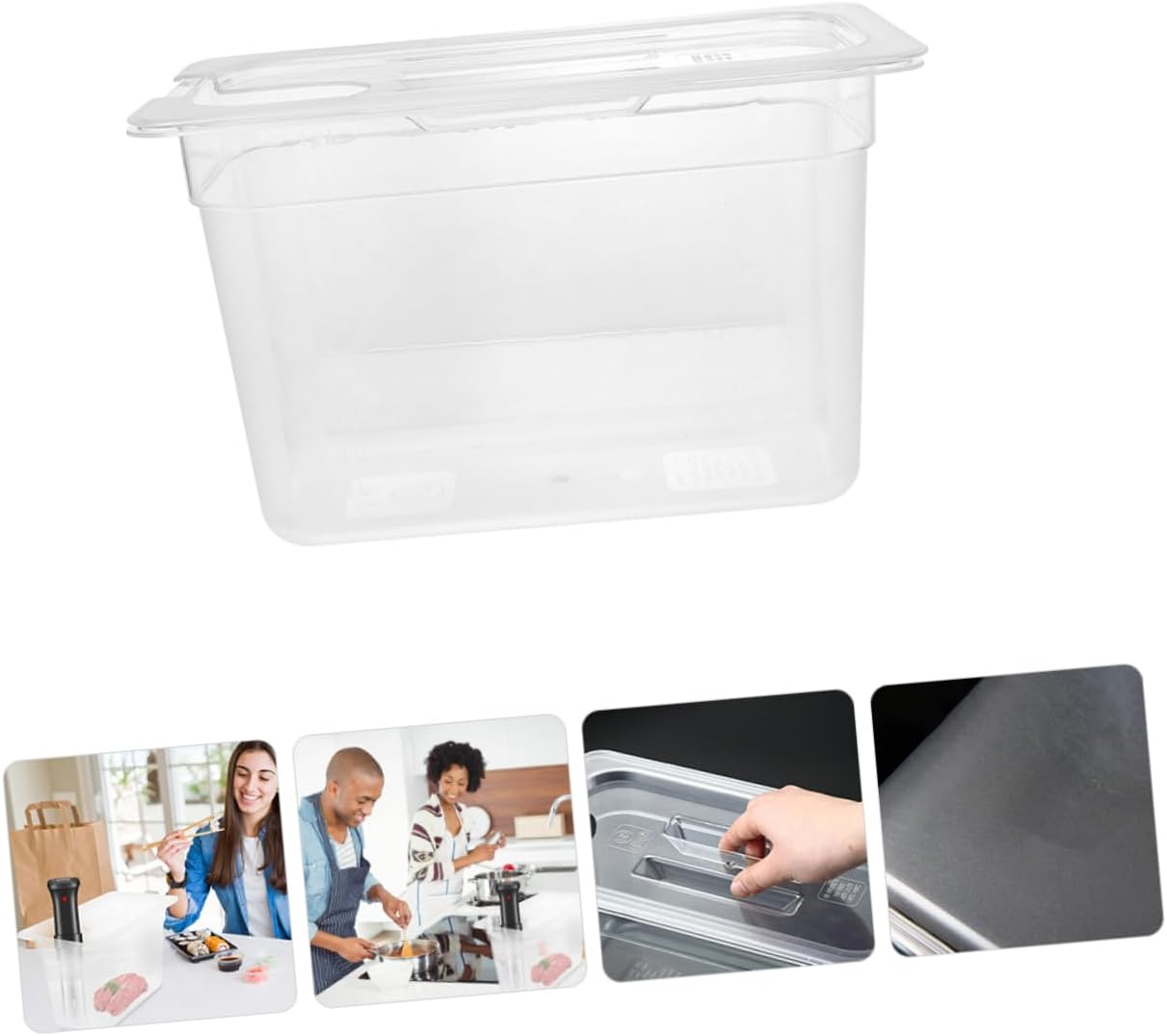 11l PC Slow Cooking Container with Holes for Family Food Storage