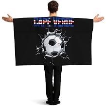 Flag Cape with Sleeves Wearable Outfits Cloak Costume Accessories for Party Favors Celebrations