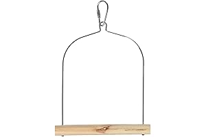 Prevue Pet Products Natural Wood Birdie Basics Birch/Wire Swing for Small Birds...