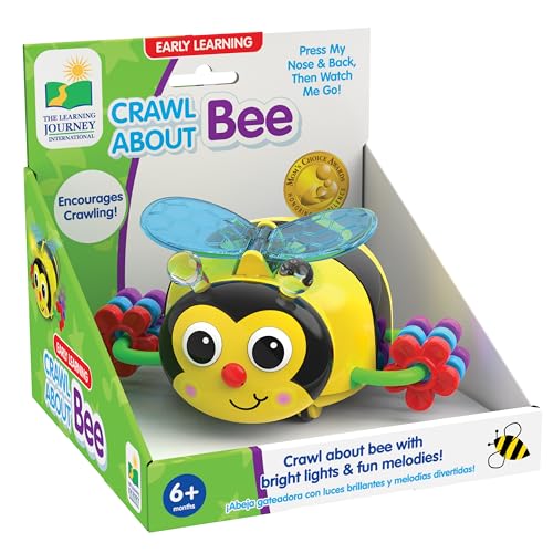 Image of The Learning Journey Early Learning - Crawl About Bee - Crawling Toys for Babies 6-12 Months - Bright Lights and Fun Melodies - Award Winning Toys