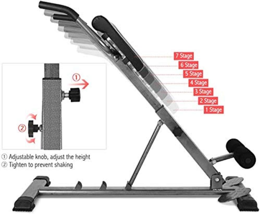 ComMax Roman Chair Back Hyperextension Bench-Foldable Back Extension Machine -30-40-50 Angle & Height Dual Adjustable Roman Chair Exercise Equipment for Home Gym