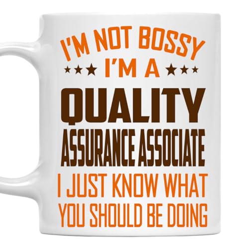 MONIZILUCKY I'm Not Bossy, I'm a Quality Assurance Associate Mug 11Oz