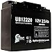 Sears Craftsman Diehard Portable Power 1150 Battery - Replacement UB12220 Universal Sealed Lead Acid Battery (12V, 22Ah, 22000mAh, T4 Terminal, AGM, SLA) - Compatible with Sears Craftsman Diehard Port