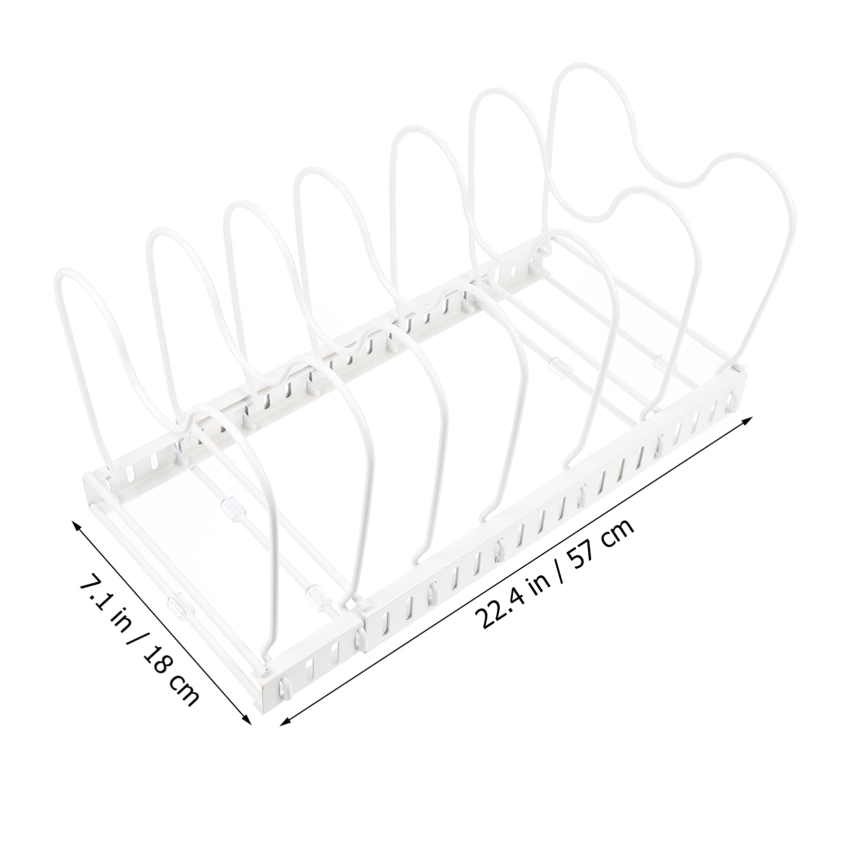 Rejilla Telescópica Para Tapas De Ollas Soporte Metálico Sin Perforaciones Bandeja Para Guardar Tapas De Ollas Cocina