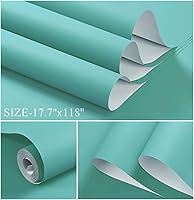 Vista 303 de Dimoon 236''x17.7'' White Thicken Peel and Stick Wallpaper Contact Paper Modern Self Adhesive Wall Paper Removable Renter Friendly Textured Solid