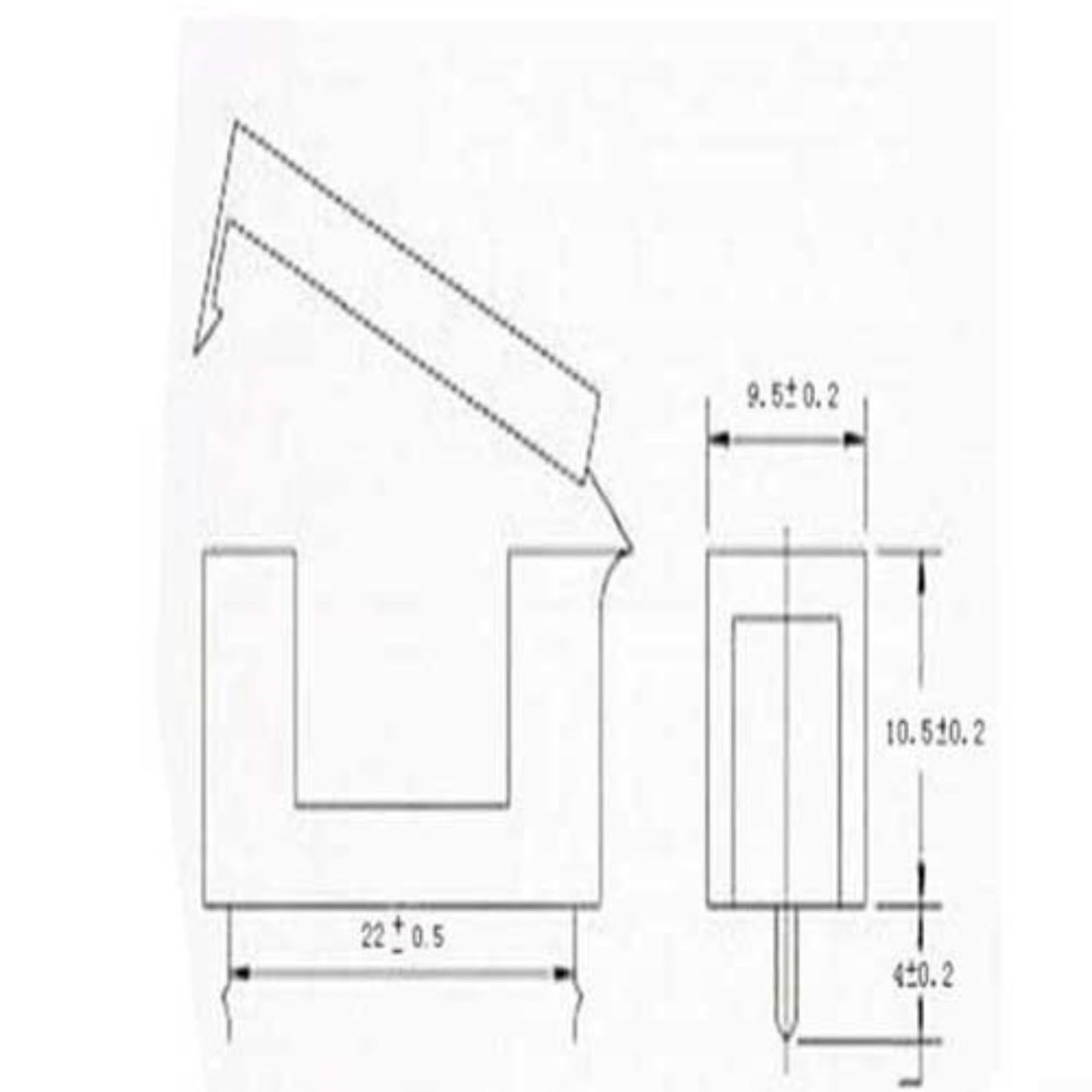 Portafusibile PCB BLX-A 5X20mm, per montaggio a inserimento diretto del circuito stampato resistente ad alta temperatura ignifugo di nylon