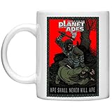 In Geschenkbox Filmposter Battle for Planet of The Apes, Cornelius Roddy McDowall Caesar Aldo Eroberung des Planeten der Affen, Tasse