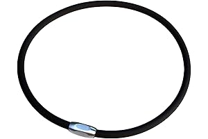 Minimalist Black Rubber Magnetic Clasp Necklace - Effortless Elegance