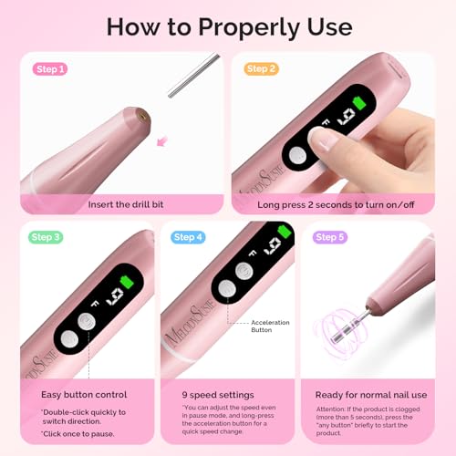 Image of MelodySusie PC90G Cordless Nail Drill & P-Art01R Handheld UV Lamp