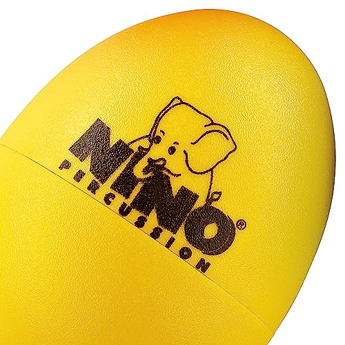 Nino Percussion Egg Shaker Assortment – 4 Rasseleier für Kinder ab 3 Jahren – Musikinstrument – Geschenkidee - Kunststoff, Mehrfarbig (NINOSET540)