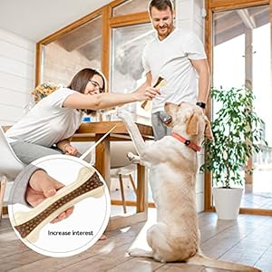   Dog-Toys-for-Aggressive-Chewers-2-Pack-Nylon-Durable-Dog-Bones-with-Real-Beef-Flavor-for-LargeMediumSmall-Breeds-Pet-Chew-Toys