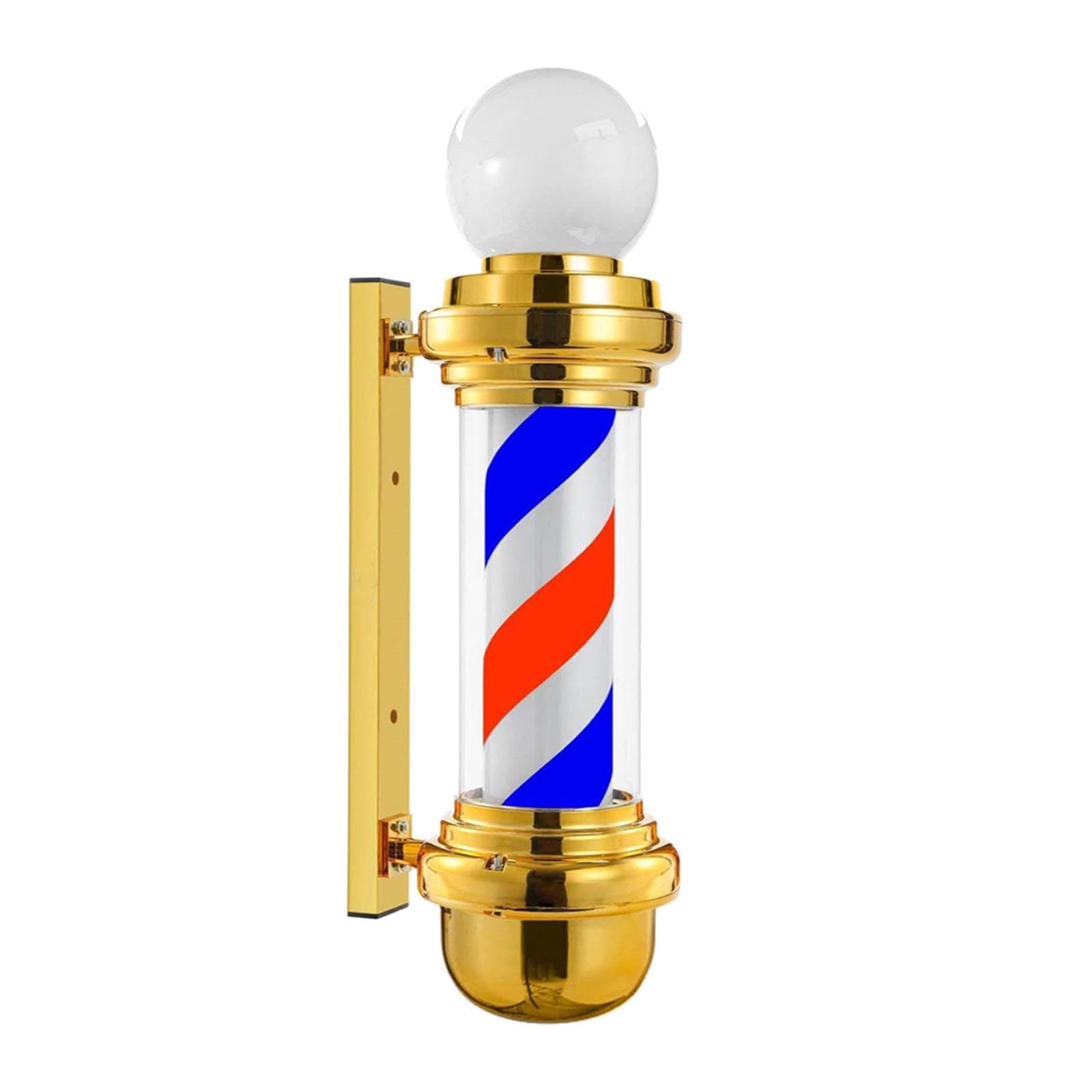 Classic Barber Pole Light Retro Illuminating For Outdoors Outside Hair Salon With The Ball-image-43