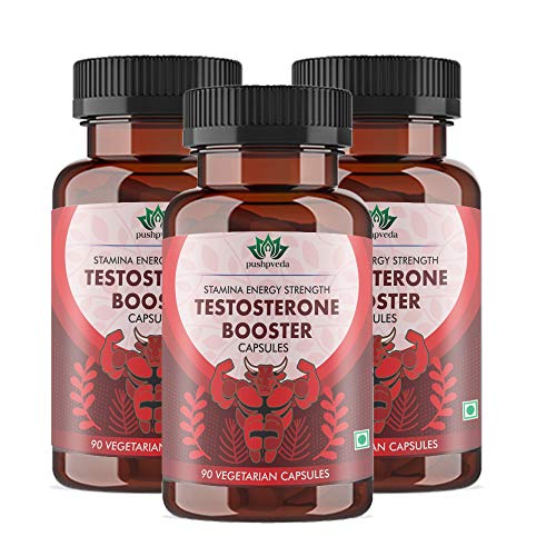 MADREN HEALTHCARE LLP Pushpveda Testosterone Booster 90 Vegetarian Supplement Capsule -Pack of 3 MADREN HEALTHCARE LLP Pushpveda Testosterone Booster 90 Vegetarian Supplement Capsule -Pack of 3