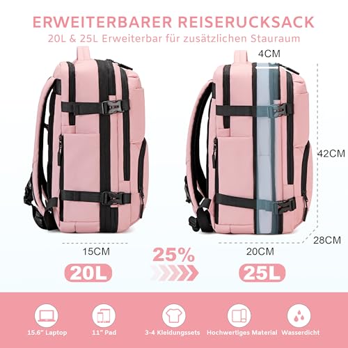 Carry On Travel Backpack, 35L-40L Expandable Extra Large Airline Approved,Lightweight Daypack for Men and Women2